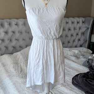 Express Strapless White Dress